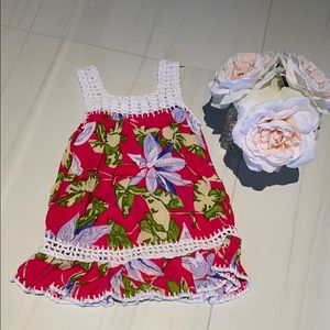 LIKE NEW GIRLS RON JON FLORAL DRESS